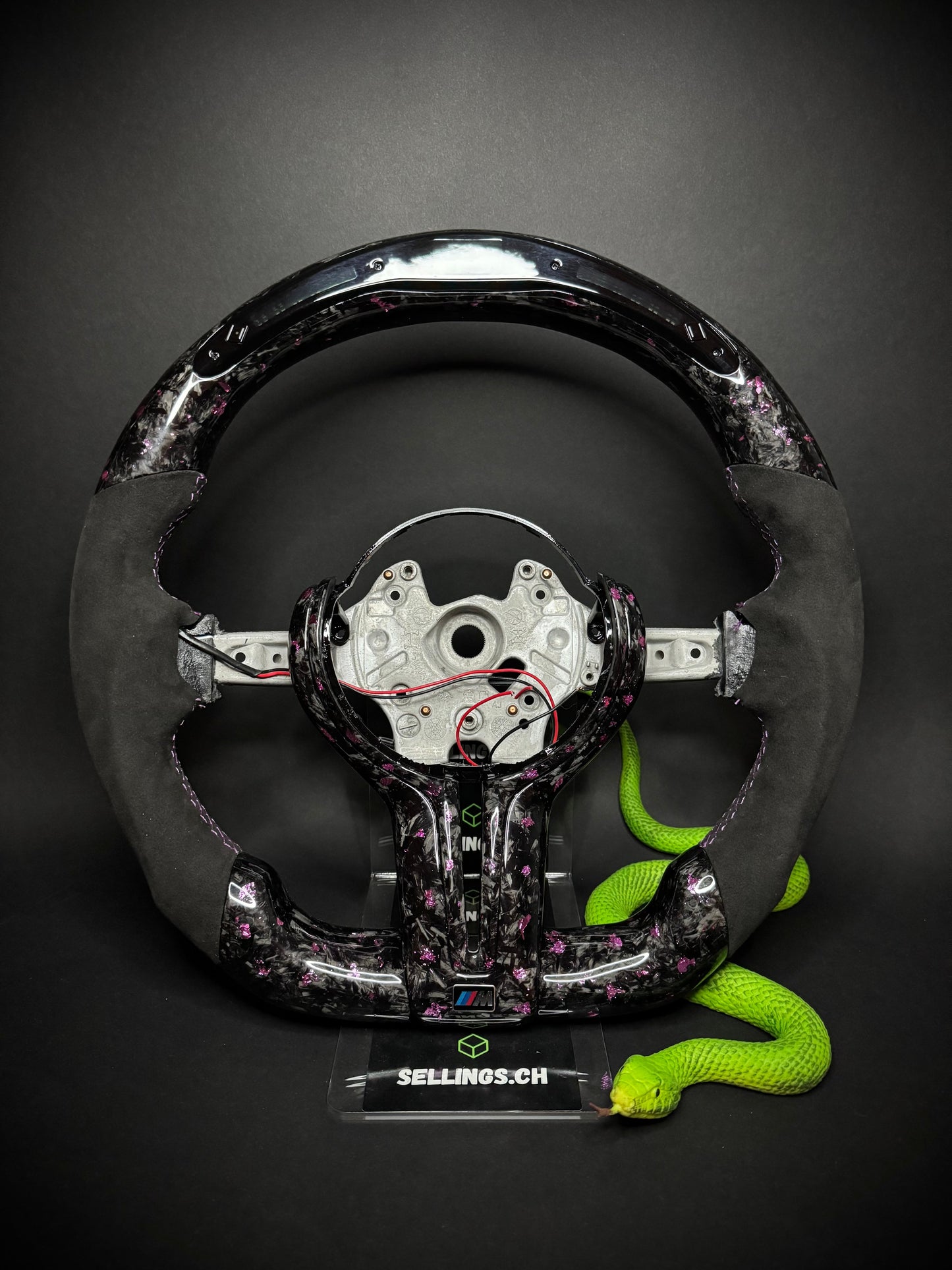 BMW Sport Steering Wheel Forged Carbon Color Flakes (LED) F-Series