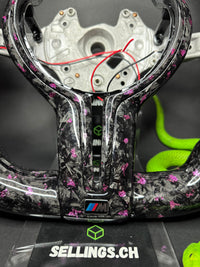 BMW Sport Steering Wheel Forged Carbon Color Flakes (LED) F-Series