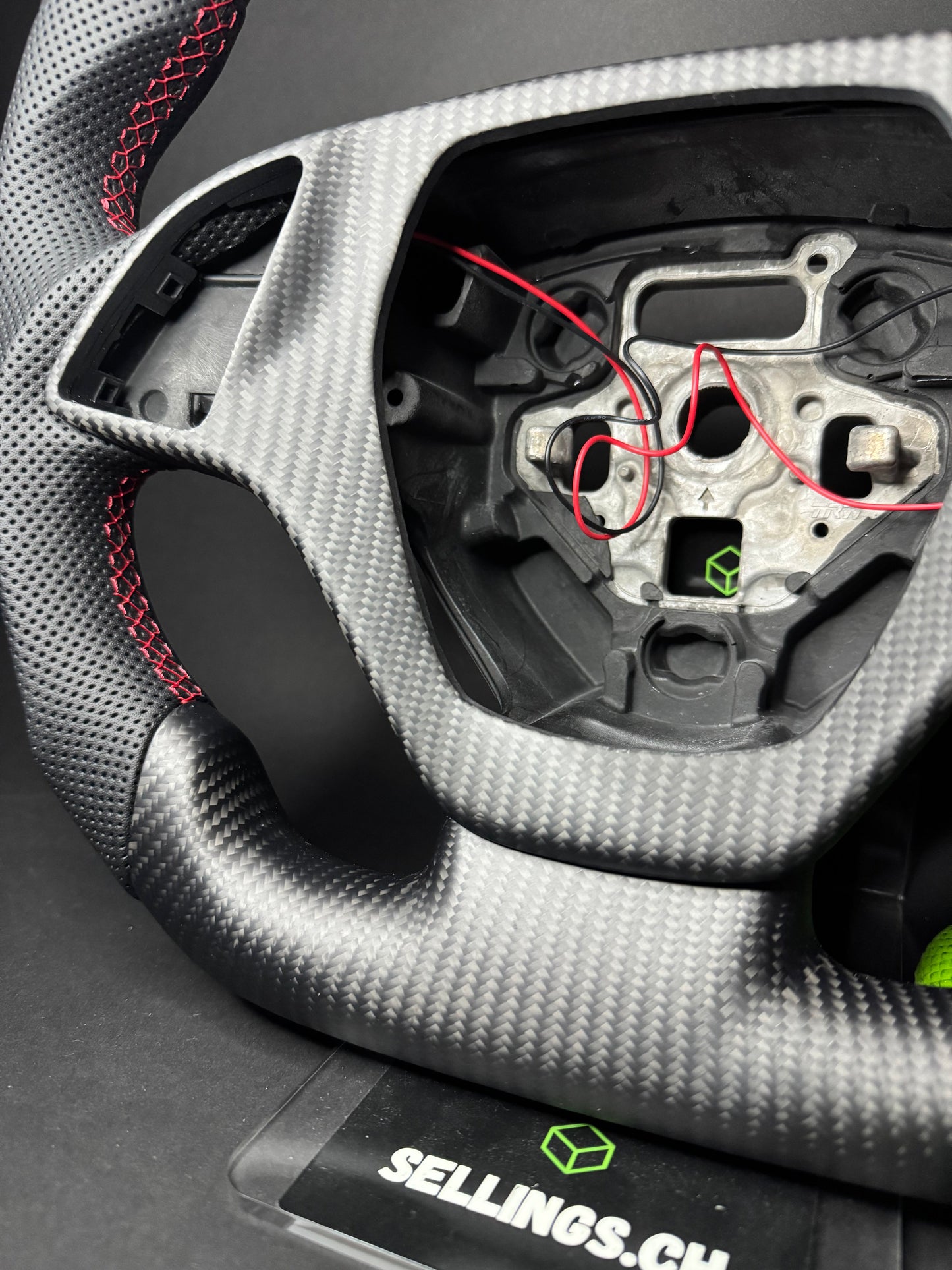 Corvette Sport Steering Wheel Carbon Matte (LED)