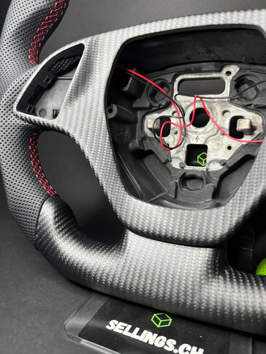 Corvette Sport Steering Wheel Carbon Matte (LED)