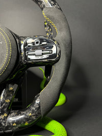 Mercedes AMG Sport Steering Wheel Forged Carbon Color Splitter (Upgrade to Facelift)