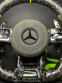 Mercedes AMG Sport Steering Wheel Forged Carbon Color Splitter