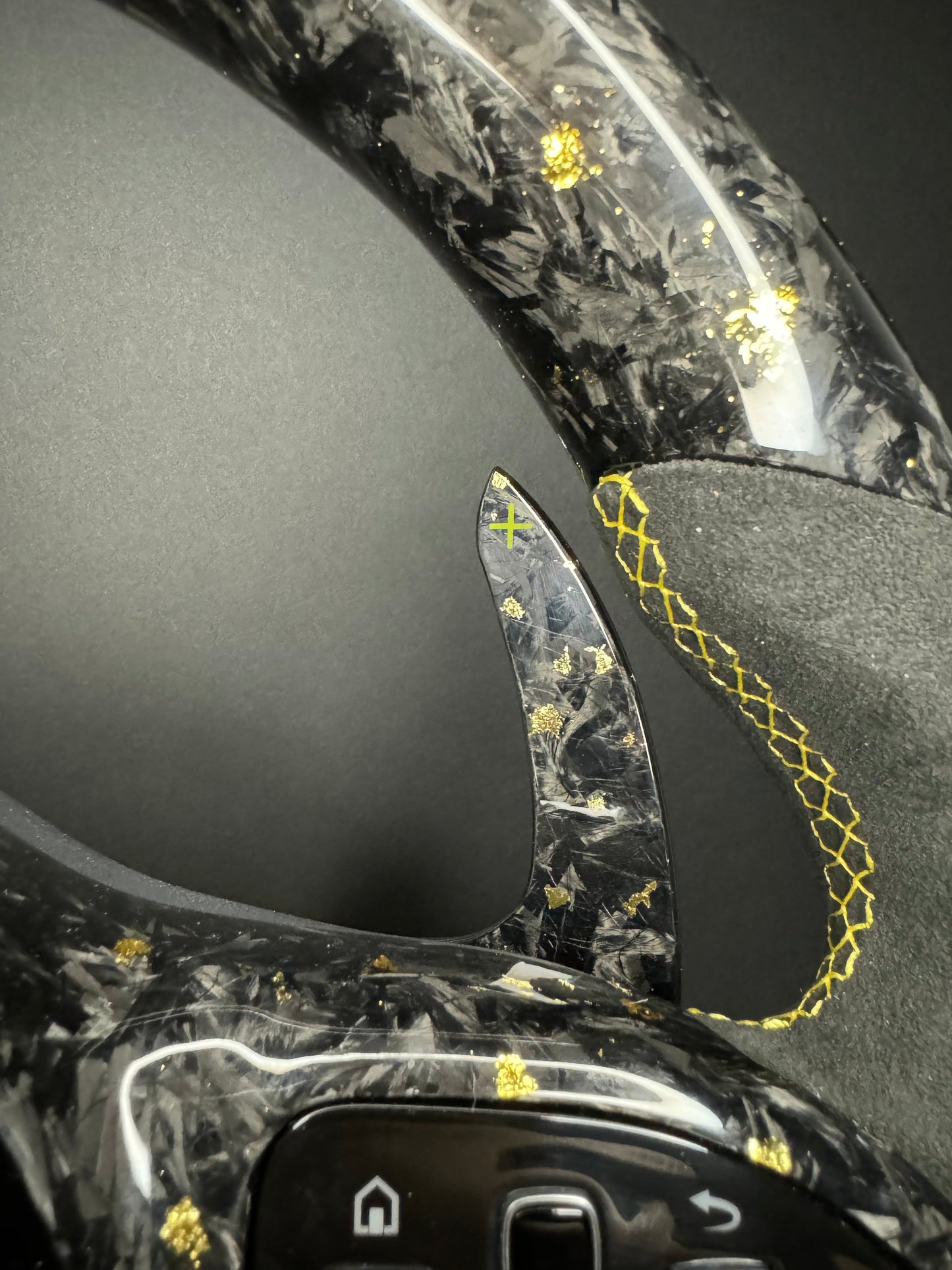 Mercedes AMG Sport Steering Wheel Forged Carbon Color Splitter