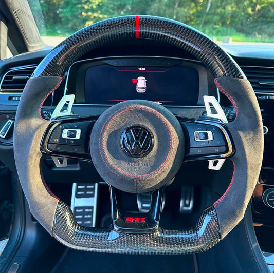 VW Golf 7/7.5 Carbon Sports Steering Wheel