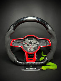 VW Golf 7/7.5 Sport Steering Wheel Carbon (LED) RED Edition