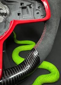 VW Golf 7/7.5 Sport Steering Wheel Carbon (LED) RED Edition