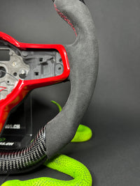 VW Golf 7/7.5 Sport Steering Wheel Carbon (LED) RED Edition