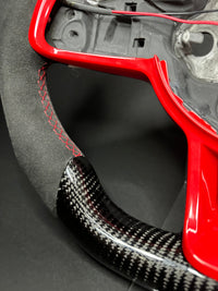 VW Golf 7/7.5 Sport Steering Wheel Carbon (LED) RED Edition