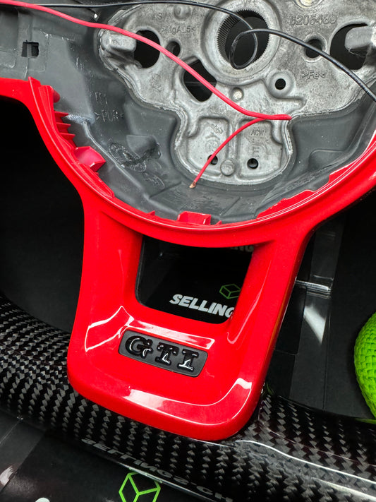 VW Golf 7/7.5 Sport Steering Wheel Carbon (LED) RED Edition