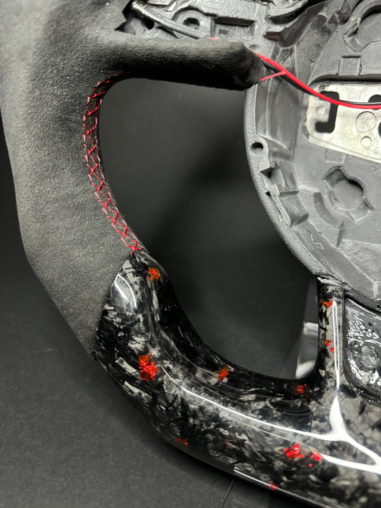 Audi Sport Steering Wheel Forged Carbon Color Splinter (LED)