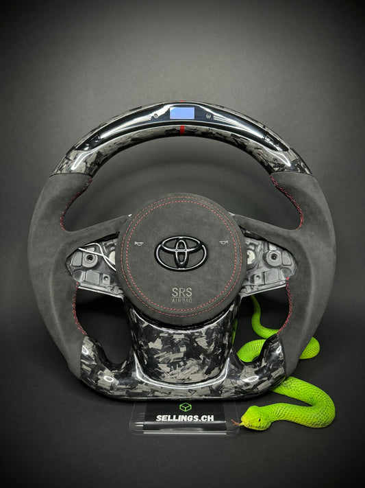 Toyota Supra Sports Steering Wheel Forged Carbon (LED)