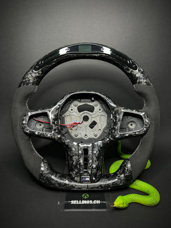 compare product BMW Sport Steering Wheel Forged Carbon Color Flakes (LED) G-Series