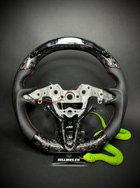 Hyundai Sport Steering Wheel Forged Carbon Color Splitter (LED)