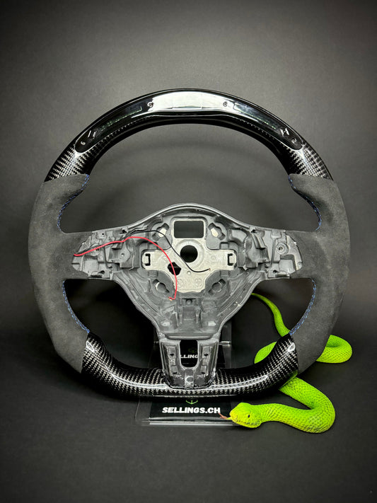 VW Golf 6 Carbon Sports Steering Wheel (LED)