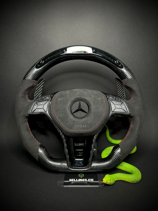 Mercedes AMG Sport Steering Wheel Carbon (LED)