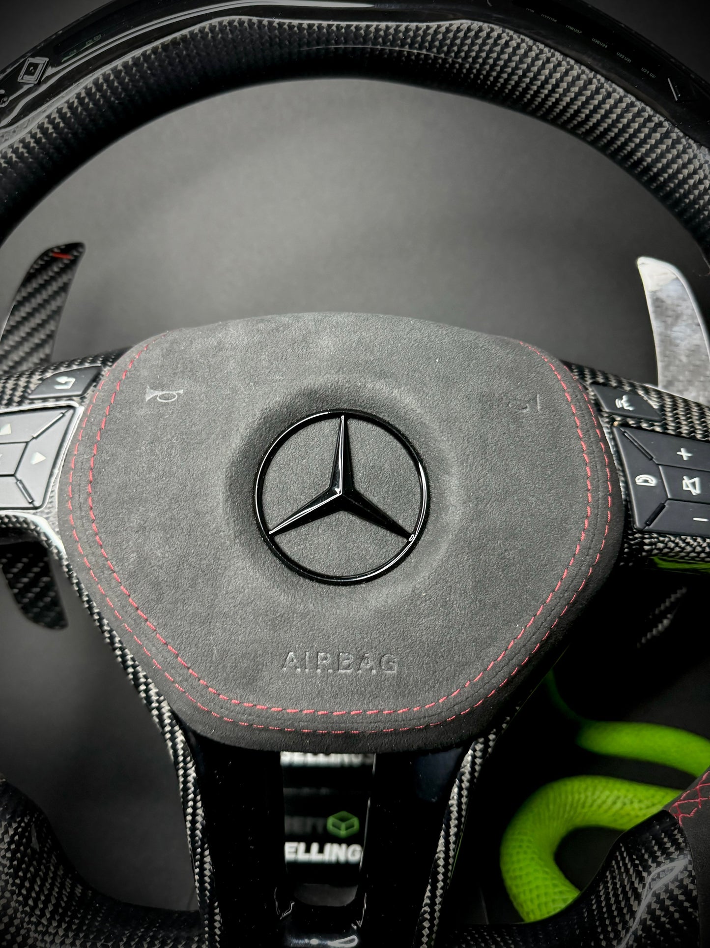 Mercedes AMG Sport Steering Wheel Carbon (LED)