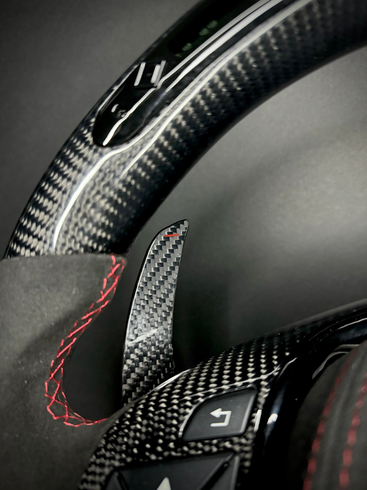 Mercedes AMG Sport Steering Wheel Carbon (LED)