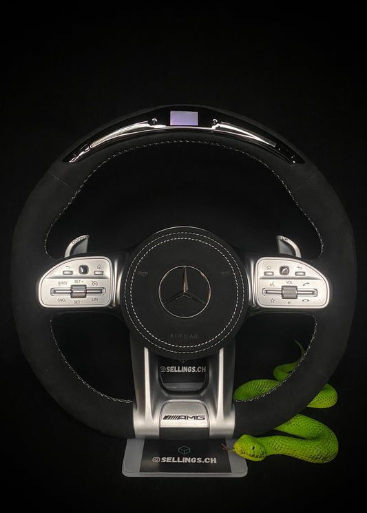 Mercedes AMG Sport Steering Wheel Alcantara (LED)