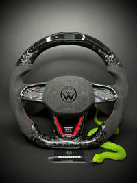 VW Golf 8 Sports Steering Wheel Forged Carbon (LED)