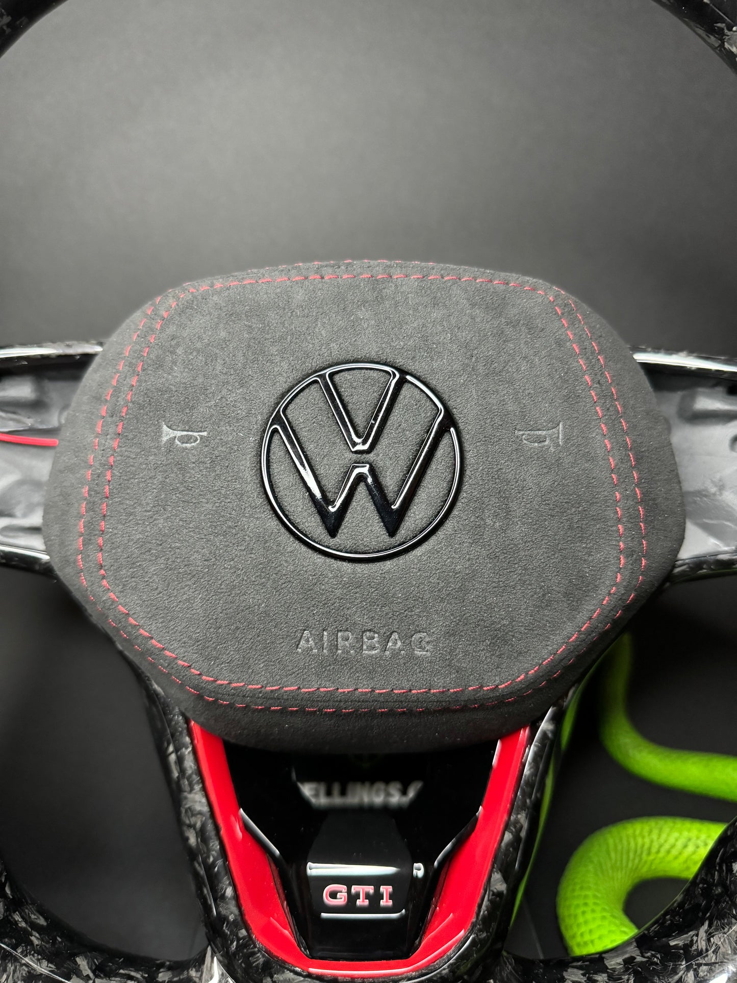 VW Golf 8 Sports Steering Wheel Forged Carbon (LED)