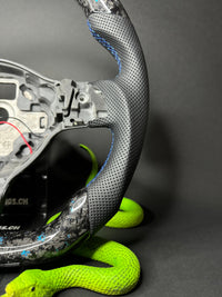 VW Golf 6 Sport Steering Wheel Forged Carbon Color Flakes (LED)