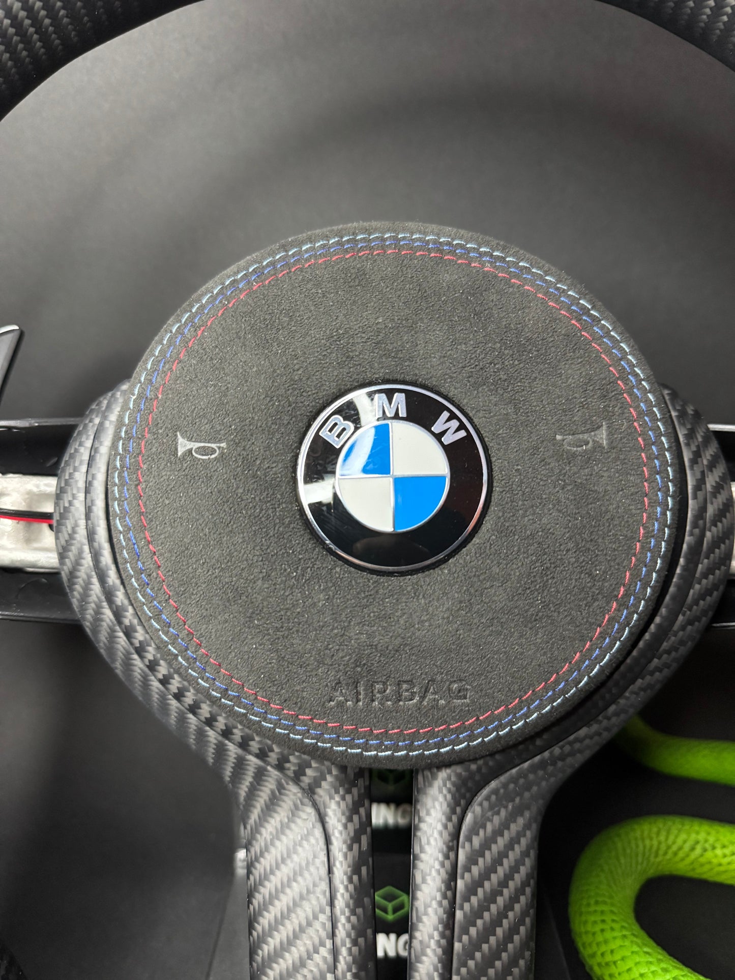 BMW Sports Steering Wheel Carbon Matte (LED) F-Series