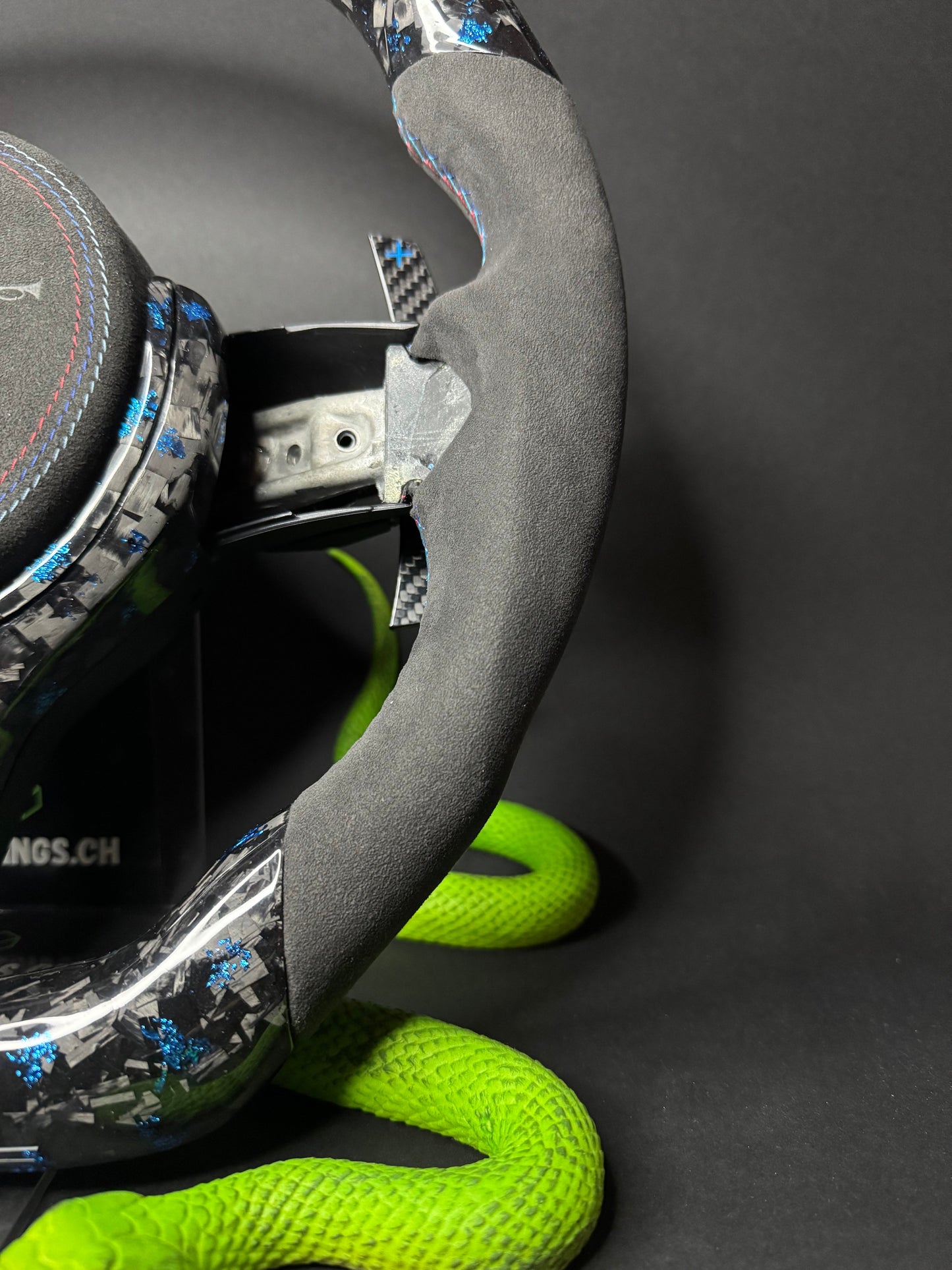 BMW Sport Steering Wheel Forged Carbon Color Flakes (LED) F-Series