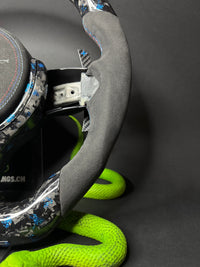 BMW Sport Steering Wheel Forged Carbon Color Flakes (LED) F-Series