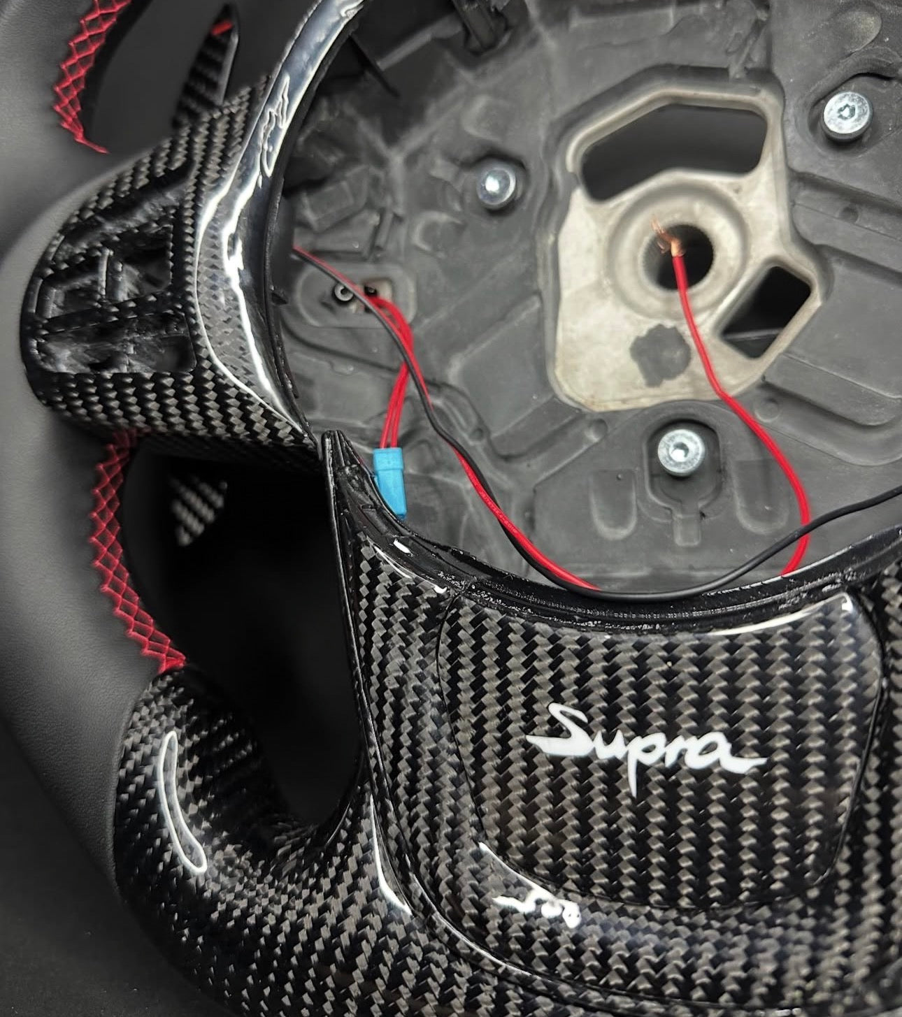 Toyota Supra Carbon Sport Steering Wheel (LED)