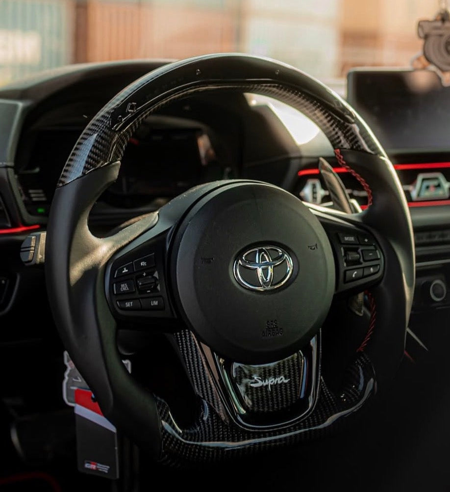 Toyota Supra Carbon Sport Steering Wheel (LED)