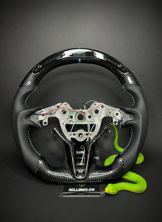 Hyundai Carbon Sport Steering Wheel (LED)