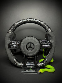 Mercedes AMG Sport Steering Wheel Forged Carbon Color Splitter (Upgrade to Facelift)
