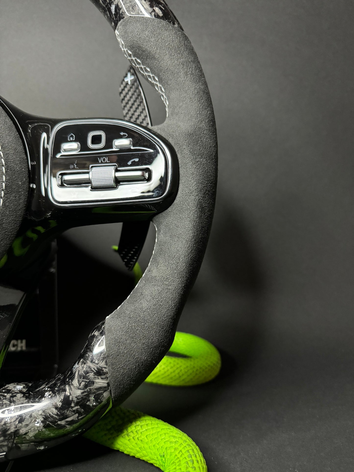 Mercedes AMG Sport Steering Wheel Forged Carbon Color Splitter (Upgrade to Facelift)