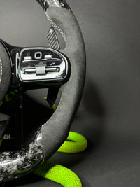 Mercedes AMG Sport Steering Wheel Forged Carbon Color Splitter