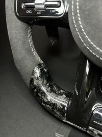 Mercedes AMG Sport Steering Wheel Forged Carbon Color Splitter