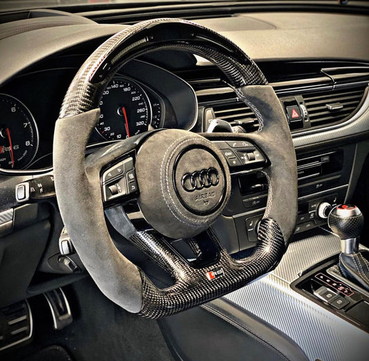 Audi Sport Steering Wheel Carbon (LED)