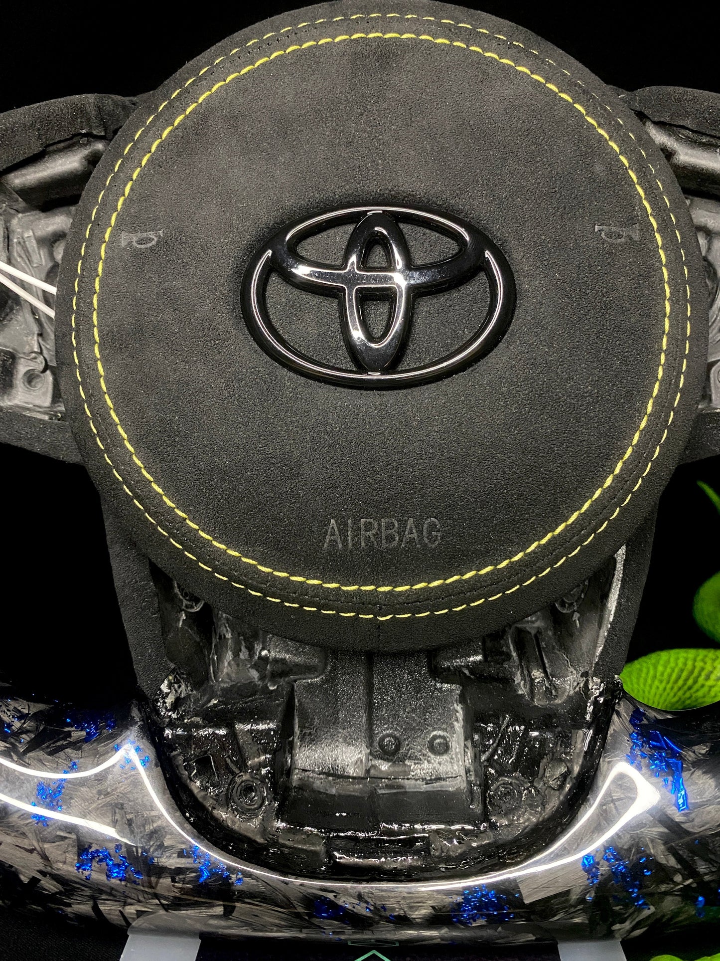 Toyota Supra Sports Steering Wheel Forged Carbon Color Splitter (LED)