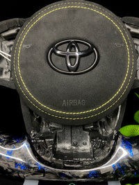 Toyota Supra Sports Steering Wheel Forged Carbon Color Splitter (LED)