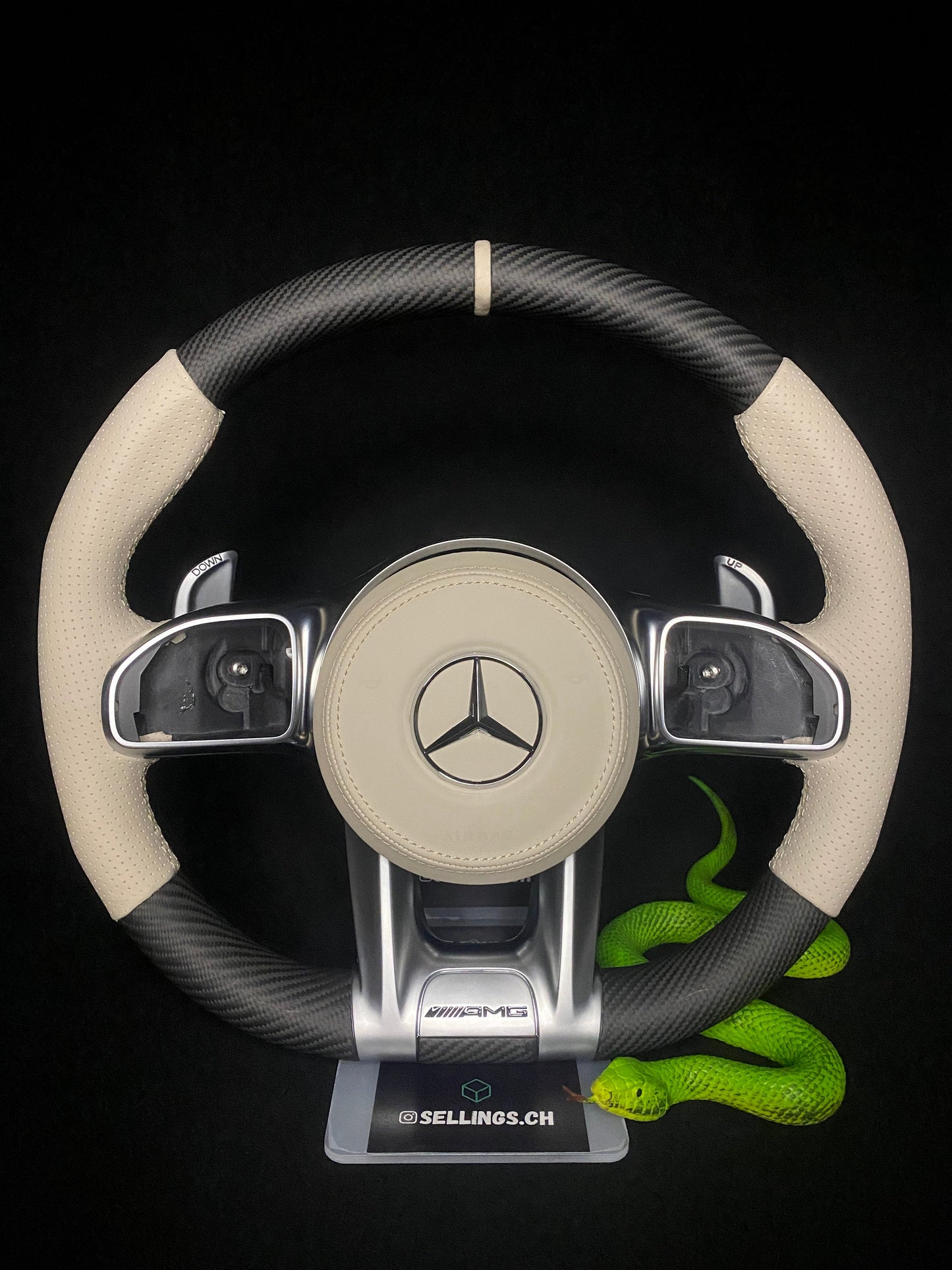 Mercedes AMG Sports Steering Wheel Matte