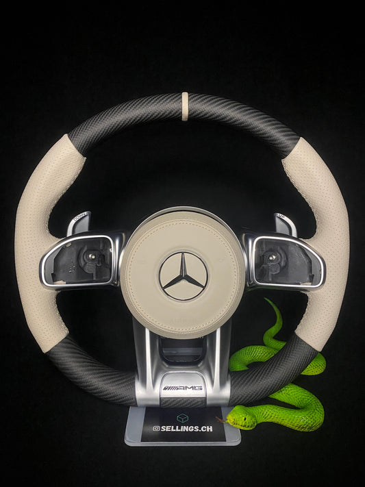 Mercedes AMG Sports Steering Wheel Matte