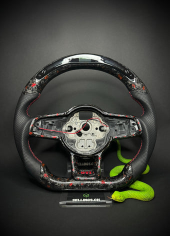 compare product VW Golf 7/7.5 Sports Steering Wheel Forged Carbon Color Splitter (LED)