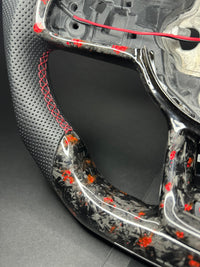 VW Golf 7/7.5 Sports Steering Wheel Forged Carbon Color Splitter (LED)