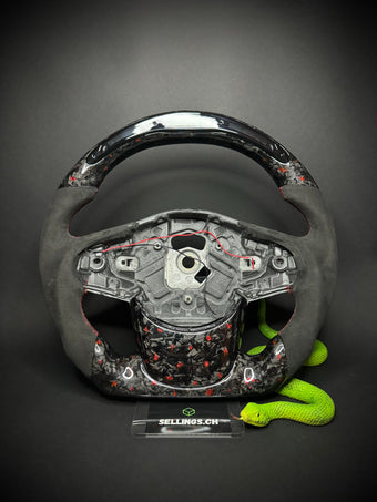 compare product Toyota Supra Sports Steering Wheel Forged Carbon Color Splitter (LED)