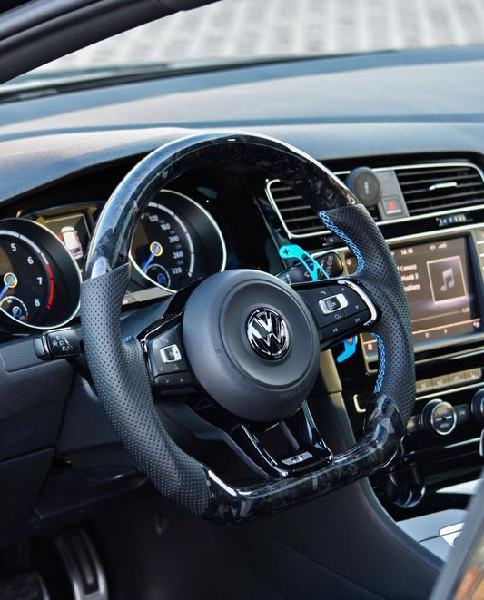 VW Golf 7/7.5 Sports Steering Wheel Forged Carbon Color Splitter