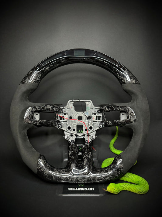 Ford Mustang Sports Steering Wheel Forged Carbon (LED)