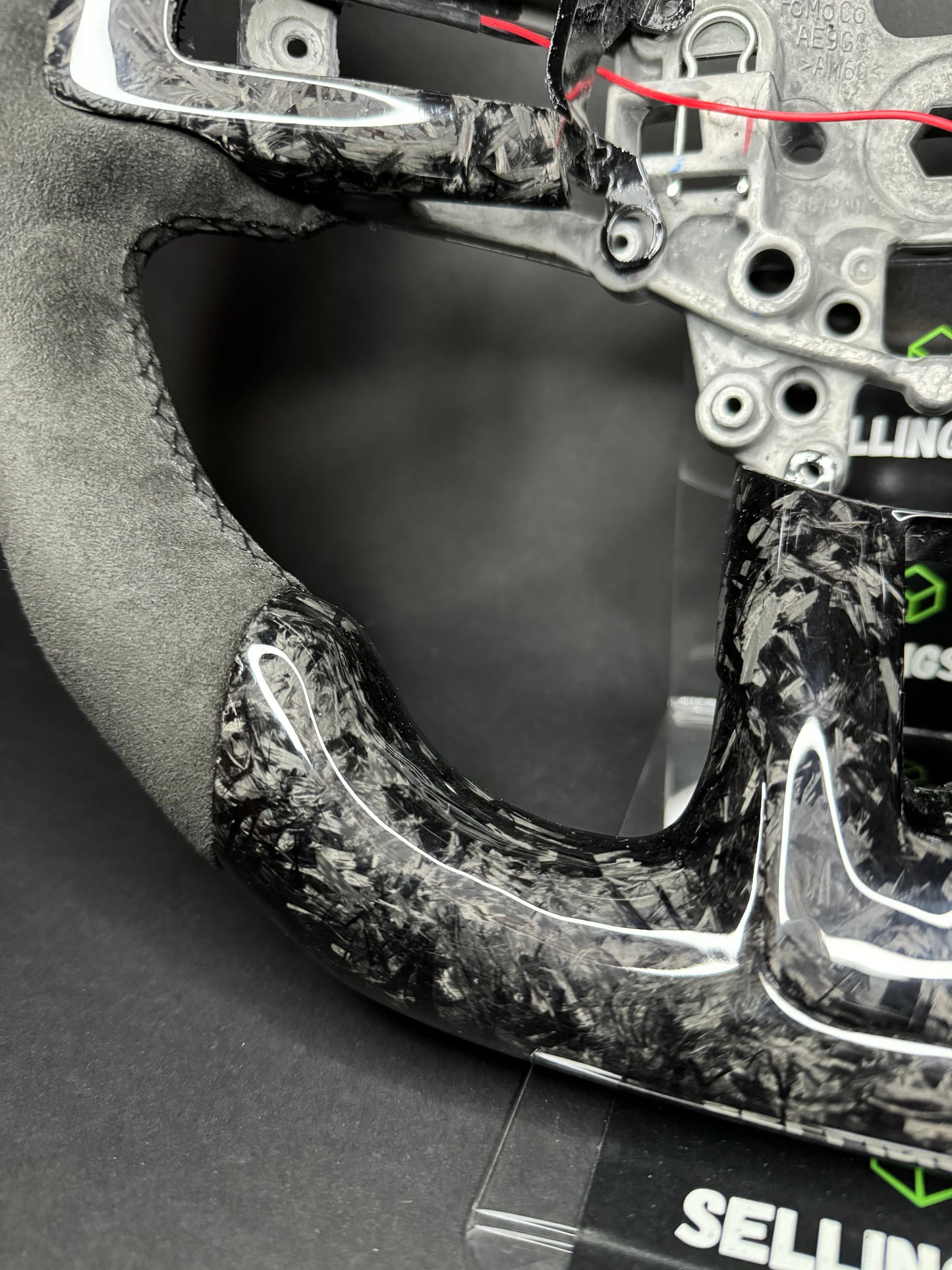 Ford Mustang Sports Steering Wheel Forged Carbon (LED)