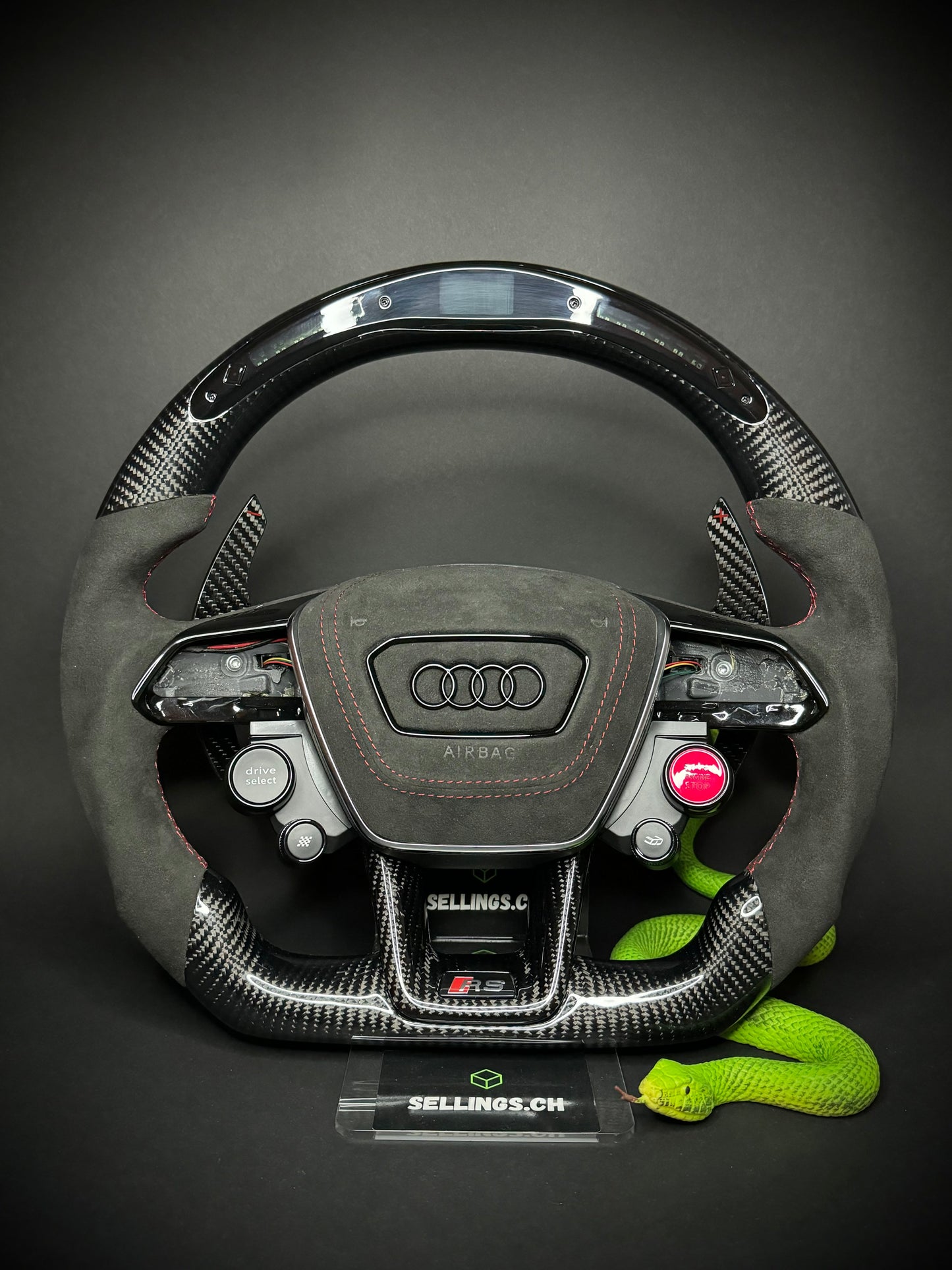 Audi Sport Steering Wheel Carbon (LED)