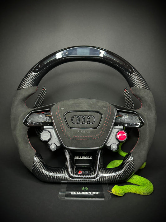 Audi Sport Steering Wheel Carbon (LED)