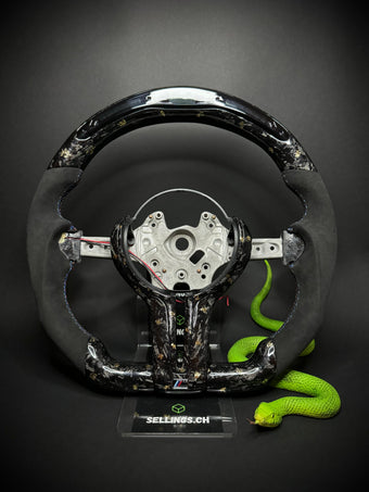 compare product BMW Sport Steering Wheel Forged Carbon Color Flakes (LED) F-Series