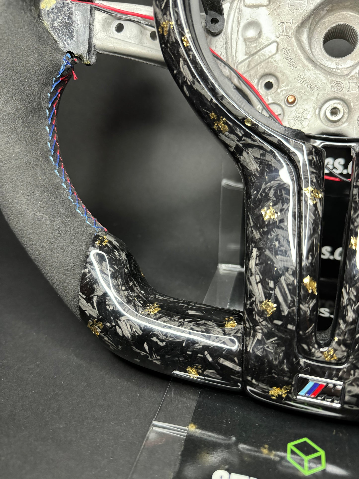 BMW Sport Steering Wheel Forged Carbon Color Flakes (LED) F-Series
